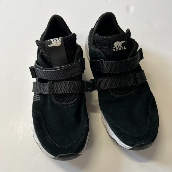Sorel Kinetic Light Strap Sneaker black suede size 9.5 - Picture 2 of 11